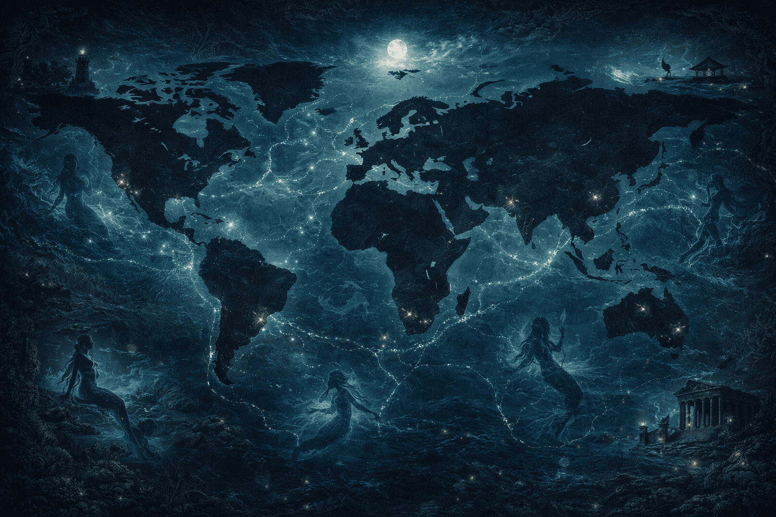 Mermaids By Region North America — Black Echo